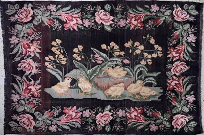 Karabagh Kelim alt, Kaukasus, Anfang 20.Jhd, Wolle auf Wolle, ca. 275 x 190 cm, EHZ: 2