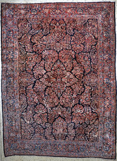 Us Re-Import Sarogh antik, Persien, um 1900, Wolle auf Baumwolle, ca. 360 x 270 cm, EHZ: 2
