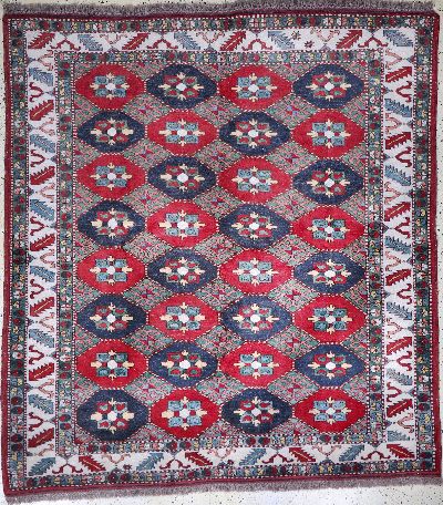 Kazak neugeknüpft, Pakistan, Ende 20.Jhd, Wolle auf Wolle, ca. 205 x 190 cm, EHZ: 2