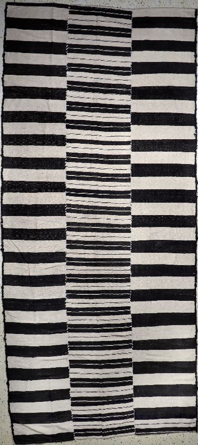 Mazandaran Kelim(3 Bahnig), Persien, Anfang20.Jhd, Wolle auf Wolle, ca. 390 x 175 cm, EHZ: 2