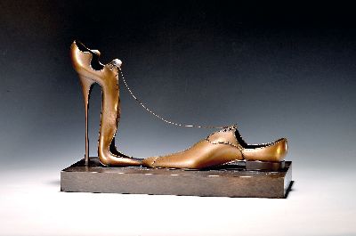 Paul Wunderlich, 1927-2010, A Deux, Bronzeskulptur, signiert und num. 487/499, Gießerstempel Venturi Arte, WVZ Spielmann Nr. 101 a, ca. 29x44x18cm