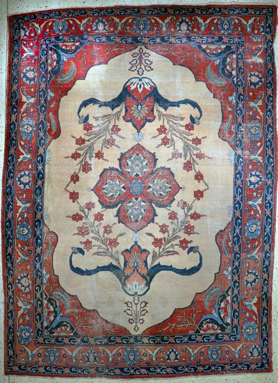 Antiker Täbriz, Persien, um 1900, Wolle aufBaumwolle, ca. 390 x 280 cm, EHZ: 4