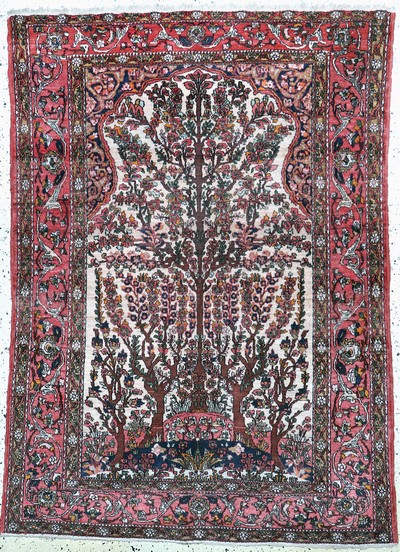 Antiker Bachtiar, Persien, um 1900, Wolle auf Baumwolle, ca. 200 x 147 cm, EHZ: 2-3
