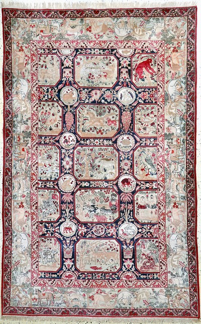 Antiker Kerman, Persien, um 1900, Wolle aufBaumwolle, ca. 240 x 150 cm, EHZ: 1-2