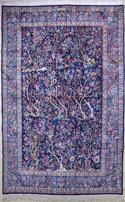 Yazd fein signiert, Persien, Ende 20.Jhd, Wolle auf Baumwolle, ca. 305 x 195 cm, EHZ: 2