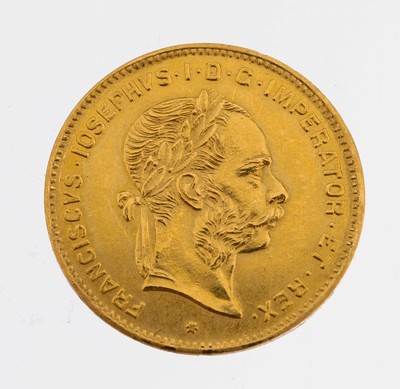 Goldmünze, 4 Florin, 1892, Österreich-Ungarn, Franz Joseph I.