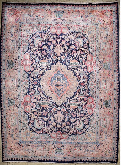 Kaschmar fein, Persien, Mitte 20.Jhd, Wolleauf Baumwolle, ca. 404 x 300 cm, EHZ: 3