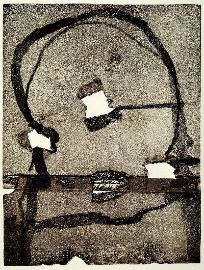 Emil Schumacher, 1912-1999, Ohne Titel, Radierung auf Bütten, ca. 50x38cm, u.Gl., R. ca. 72x55cm