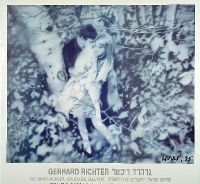 Gerhard Richter, geb. 1932, Lovers in the Forest, Offset auf leichtem Karton, rechts unten handsign., hrsg. The Israel Museum Tel Aviv 1995, Blattgr. ...