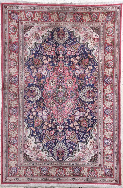 Ghom Kork, Persien, Ende 20.Jhd, Korkwolle,ca. 210 x 140 cm, Reinigungsbedürftig, EHZ: 2