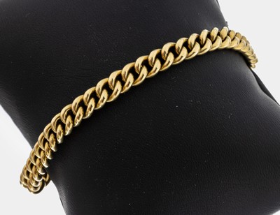 14 kt Gold Armband, GG 585/000, L. ca. 18.5cm, Kastenschloss mit 2 Sicherheitsachten, ca.14.4 g