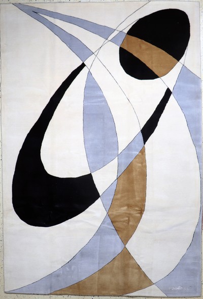 Colani fein sign., Ende 20.Jhd., Korkwolle,ca. 300 x 202 cm, EHZ: 2, reinigungsbedürftig