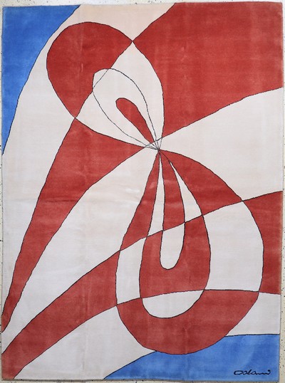 Colani fein sign., Ende 20.Jhd., Korkwolle,ca. 238 x 178 cm, EHZ: 2