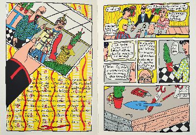 Moritz Götze, geb. 1964, Gulliver, Siebdruck Gesamtwerk, auf der letzten Seite num. 101/230 und handsign.,ca. 43x30 cm