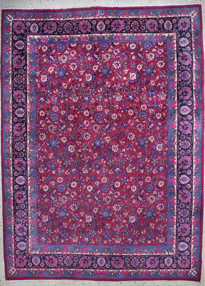 Mesched signiert, Persien, Mitte 20.Jhd, Wolle auf Baumwolle, ca. 350 x 256 cm, EHZ: 2