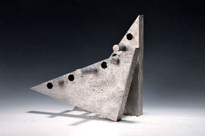 Erwin Wortelkamp, geb. 1938 Hamm/Sieg, variables Objekt aus 7 Elementen, Aluminium, monogr. und dat. 70, ca. 30x34cm variabel