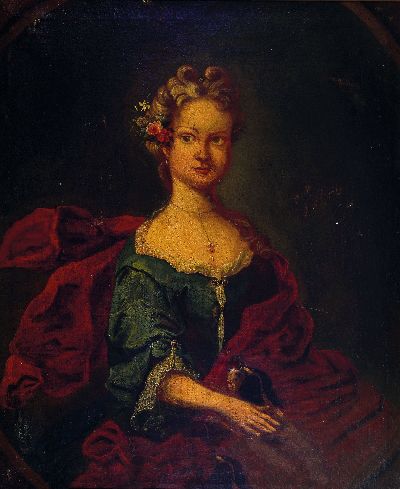 Unbekannter Künstler des 18. Jh., vier Porträts aus der Familie Bingelius, Öl/Lwd, 1) Christophorus 1705-1740, gemalt 1737, ca. 72x58cm, 2) Anna ...