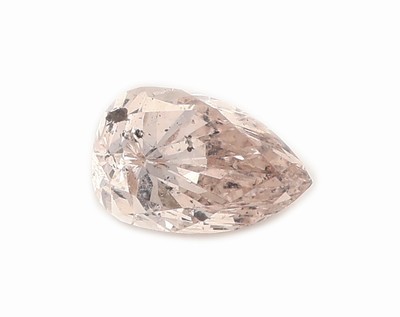 Loser Diamant-Tropfen 0.53 ct Natural Fancy Pinkish Brown, GIA Zertifikat
