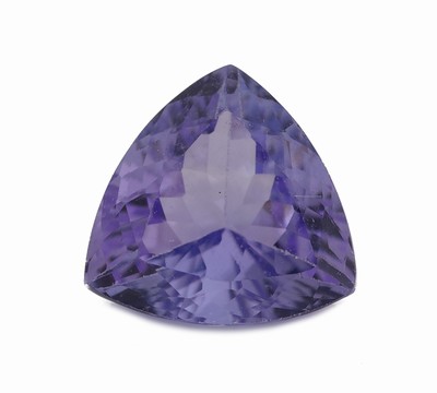 Loser Tansanit, ca. 1.42 ct, facett. Triangel