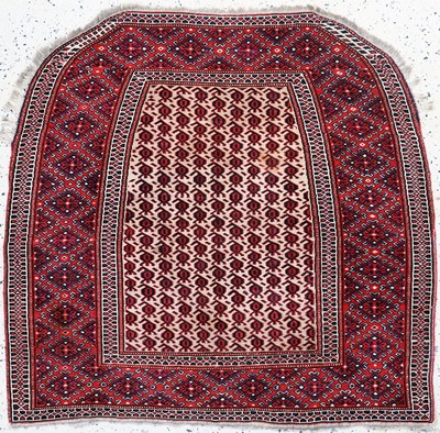 Yomud"Salachak"antik, Turkmenistan, um 1900, Wolle auf Wolle, ca. 105 x 110 cm, EHZ: 2