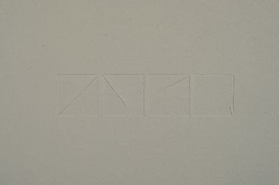 Klaus Staudt, geb. 1932, 2 Prägedrucke von 1970 bzw. 1979m 1x auf dem Faltblatt sign. mit handschriftl. Gruß zum Jahrewechsel, ca. 26x26cm; 1x ...