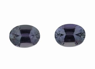 Lot 2 lose ovalfacett. Tansanite, zus. ca. 2.29 ct