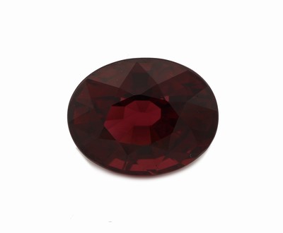 Loser Rhodolith, ovalfacett., ca. 7.07 ct