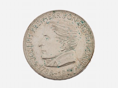 Silbermünze, 5 Mark, Deutschland, 1957, Freiherr von Eichendorff