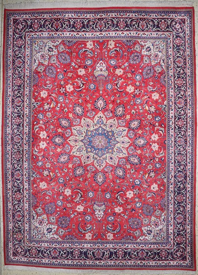 Sarogh, Persien, Ende 20.Jhd., Wolle auf Baumwolle, ca. 367 x 270 cm, EHZ: 2, reinigungsbedürftig