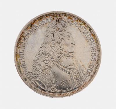 Silbermünze 5 Mark, Deutschland, 1955, Markgraf von Baden