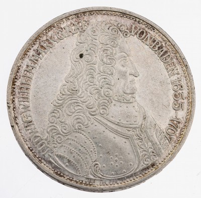 Silbermünze 5 Mark, Deutschland, 1955, Markgraf von Baden