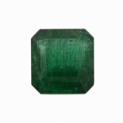 Loser Smaragd, 16.617 ct, 15.17 x 14.67 x 9.45mm, oktagonaler Treppenschliff, Herkunft Sambia, EPI-Zertifikat und Wertgutachten über 20000-21600 EUR ...
