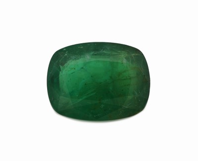 Loser Smaragd, 11.24 ct, 16.1 x 12.3 x 7.5 mm,Cushion Cut, Herkunft Sambia, Wertgutachten über 22500 Euro anbei