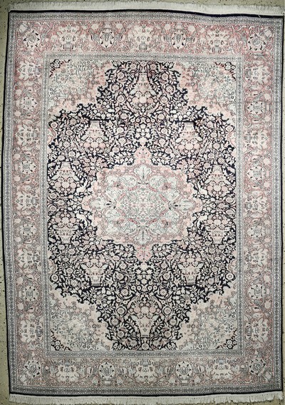 Kaschmir, Indien, Ende 20.Jhd, merzerisierte Baumwolle, ca. 350 x 250 cm, EHZ: 2