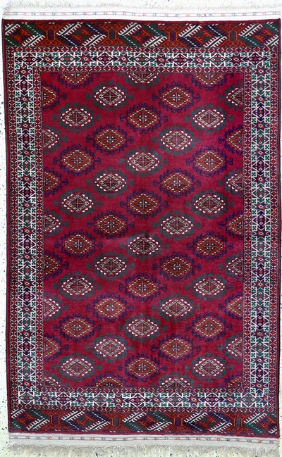 Buchara fein, Rußland, Mitte 20.Jhd, Wolle auf Wolle, ca. 193 x 111 cm, EHZ: 2