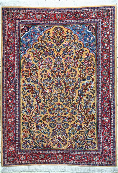 Sarogh Ghiasabad fein, Persien, Mitte 20.Jhd, Wolle auf Baumwolle, ca. 152 x 110 cm,EHZ: 2