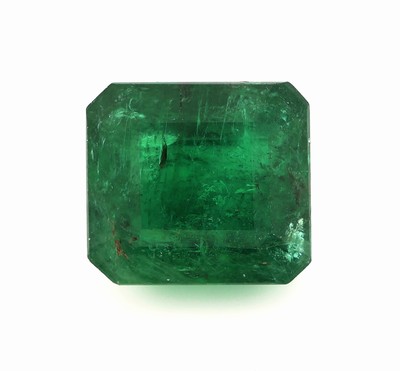 Loser Smaragd, ca. 4.61 ct, Emerald Cut, ca. 10.02 x 9.11 x 6.54 mm