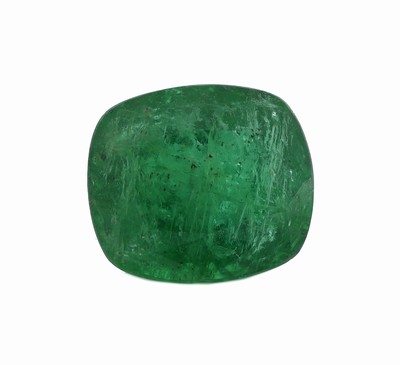 Loser Smaragd, 5.84 ct, Kissenschliff, ca. 11.63 x 10.18 x 7.36 mm