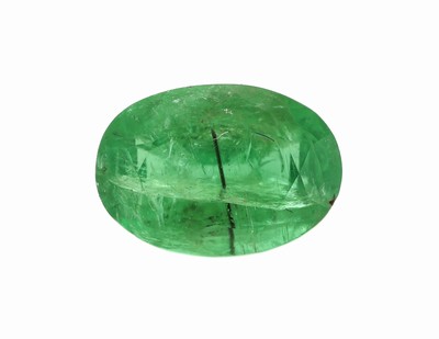Loser Smaragd, ca. 2.93 ct, ovalfacett., ca. 10.68 x 7.48 x 5.53 mm
