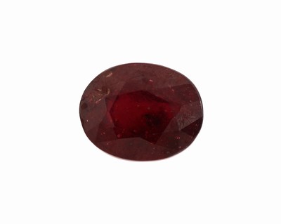Loser Rubin, 2.88 ct, ovalfacett., ca. 8.89 x 7.07 x 4.89 mm, wohl beh.