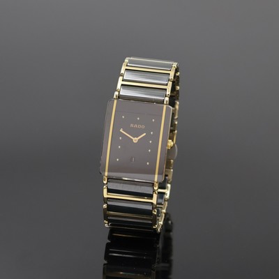 RADO Diastar Armbanduhr Referenz 160.0381.3, Schweiz um 1995, quarz, verg. Geh., Stahlboden 4-fach verschr., orig. Keramikband m. dopp. Faltschl. in ...