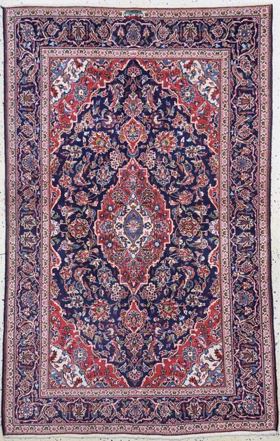 Keschan"Ghotbi"signiert, Persien, Mitte 20.Jhd, Wolle auf Baumwolle, ca. 218 x 141 cm,EHZ: 2