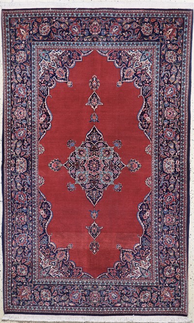 Keschan Kork, Persien, Mitte 20.Jhd, Korkwolle auf Baumwolle, ca. 216 x 133 cm, EHZ: 2-3, (Abrasch)