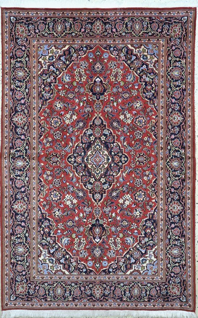 Keschan Kork, Persien, Ende 20.Jhd, Korkwolle auf Baumwolle, ca. 210 x 137 cm, gereinigt, EHZ: 1-2