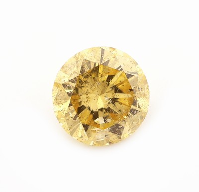 Loser Brillant, 0.32 ct Natural Fancy Orangy Yellow, 4.35 - 4.43 x 2.66 mm, GIA-Expertise