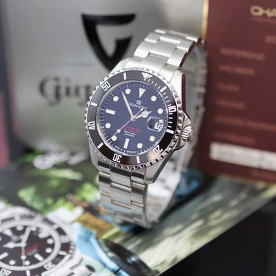 GIGANDET Sea Ground 3000 Herrenarmbanduhr Referenz G3000-001M-C, Deutschland verk. lt. beil. Pap. 03/2024, Automatik, beids. vergl. Edelstahlgeh. ...