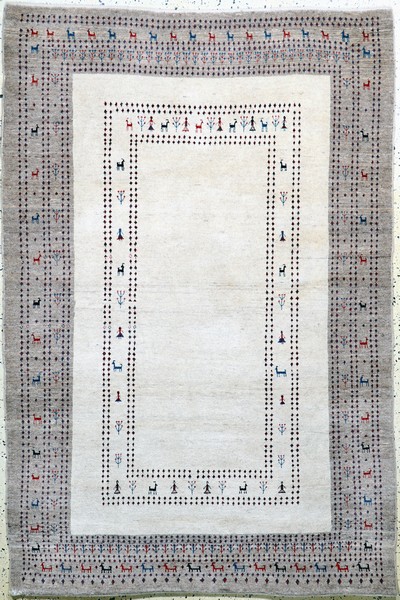 Gabbeh fein Loribaft, Persien, Ende 20.Jhd,Wolle auf Wolle, ca. 200 x 130 cm, EHZ: 1-2