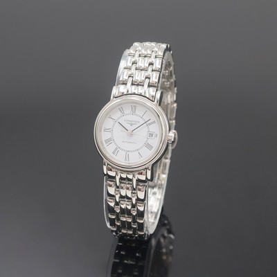 LONGINES Presence Damenarmbanduhr in Stahl Referenz L4.321.4, Schweiz um 2010, Automatik, beids. vergl. Geh. inkl. orig. Gliederband m. dopp. ...