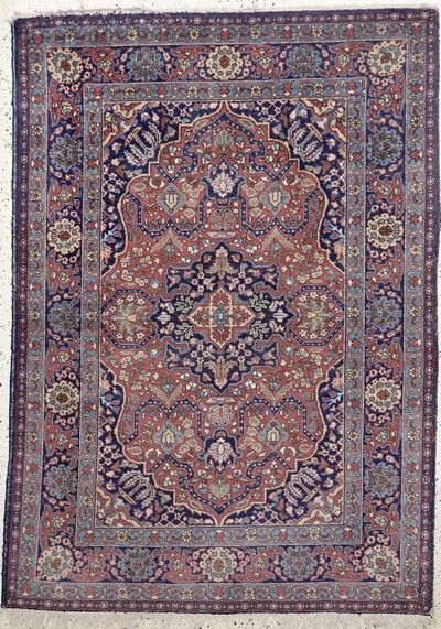 Täbriz alt, Persien, Anfang 20.Jhd, Wolle auf Baumwolle, ca. 193 x 137 cm, EHZ: 2-3
