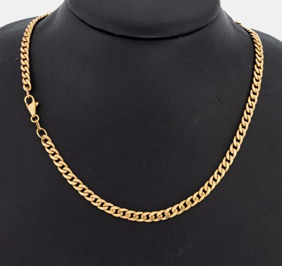 8 kt Gold Kette, GG 333/000, L. ca. 48 cm, Karabinerschließe, ca. 7.2 g